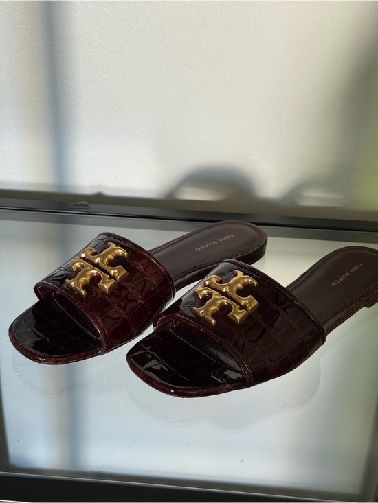 Tory Burch Shoes - Tory Burch Croc Embossed Eleanor Slide